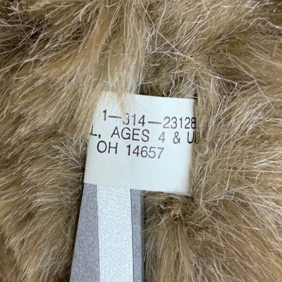 Vintage Party Plush Baby Gorilla Stuffed Animal Flocked Face Felt Hands Feet - Picture 8 of 8